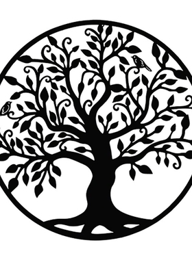 跨境墙面金属剪影家居装