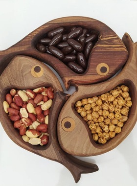 跨境新品Goldfish appetizer plate金鱼开胃菜盘木鱼食物托盘拼盘