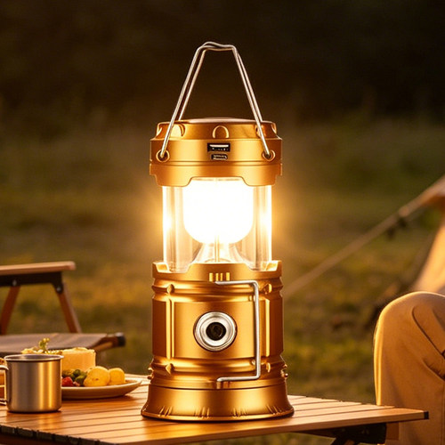 Solar Camping Light太阳能露营灯户外马灯多功能野营夜市地摊灯