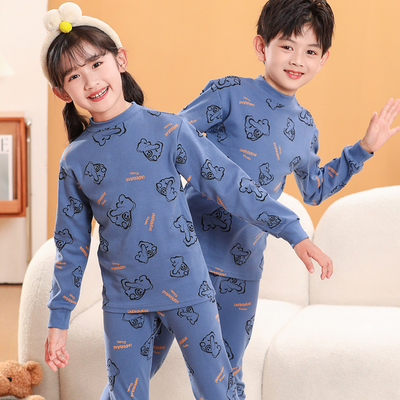 儿童秋衣秋裤套装纯棉男女童内衣