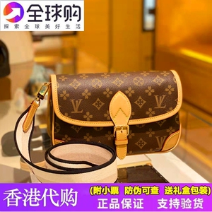 香港正品代购2023新款潮鞋靴包装真皮百搭宽织带法棍包单肩斜挎包