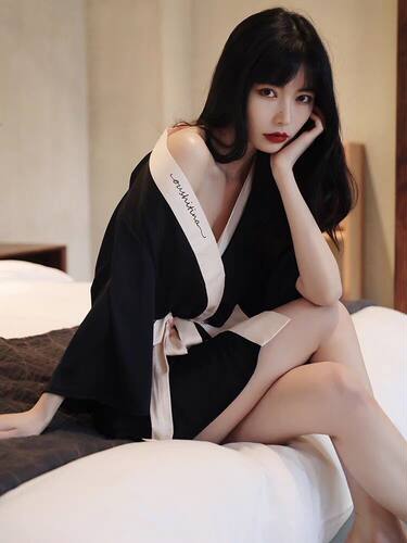 真丝夏季性感吊带睡裙睡袍