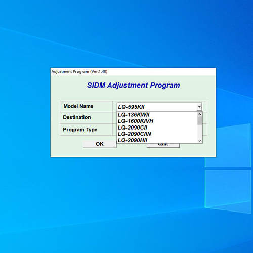 爱普生epson针式打印机调整清零软件LQ-136KWII LQ-1600KIVH系列