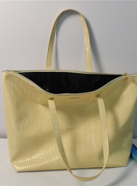 库存清货微瑕外贸出口复古鳄鱼纹大包包女2025新款托特包手提包