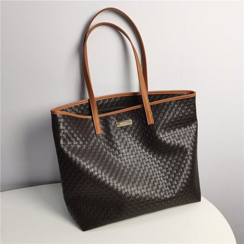 外贸出口尾货女包编织购物袋大容量超市逛街休闲托特包单肩手提包