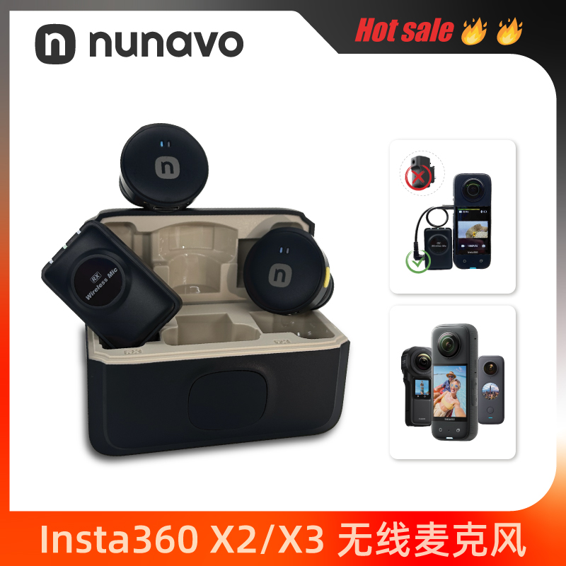 无线麦适用Insta360X3/ONEX2