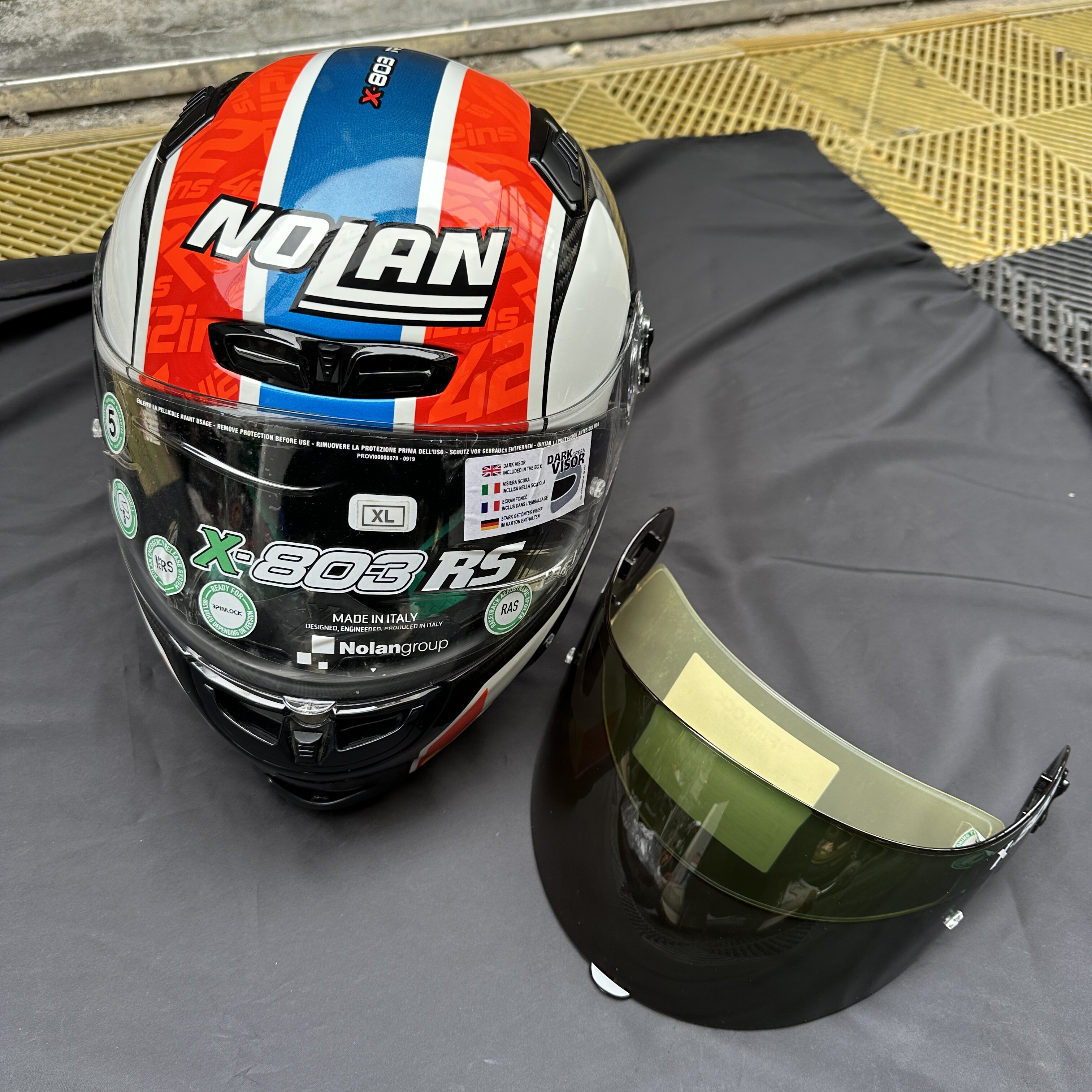 NOLAN诺兰意大利Xlite X803RS摩托车赛车头盔碳纤维全盔赛道盔