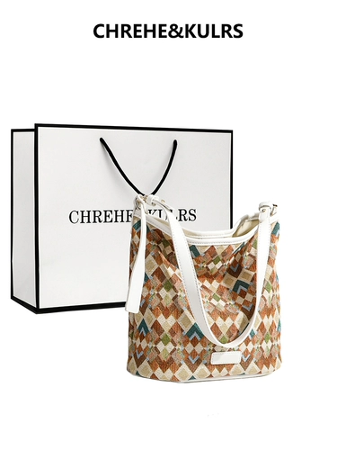 CHREHE&KULRS Вместительная и большая сумка через плечо, сумка на одно плечо, стиль бохо, 2025 года