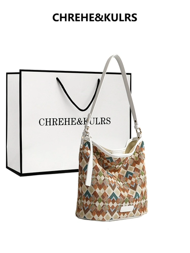 CHREHE&KULRS Вместительная и большая сумка через плечо, сумка на одно плечо, стиль бохо, 2025 года