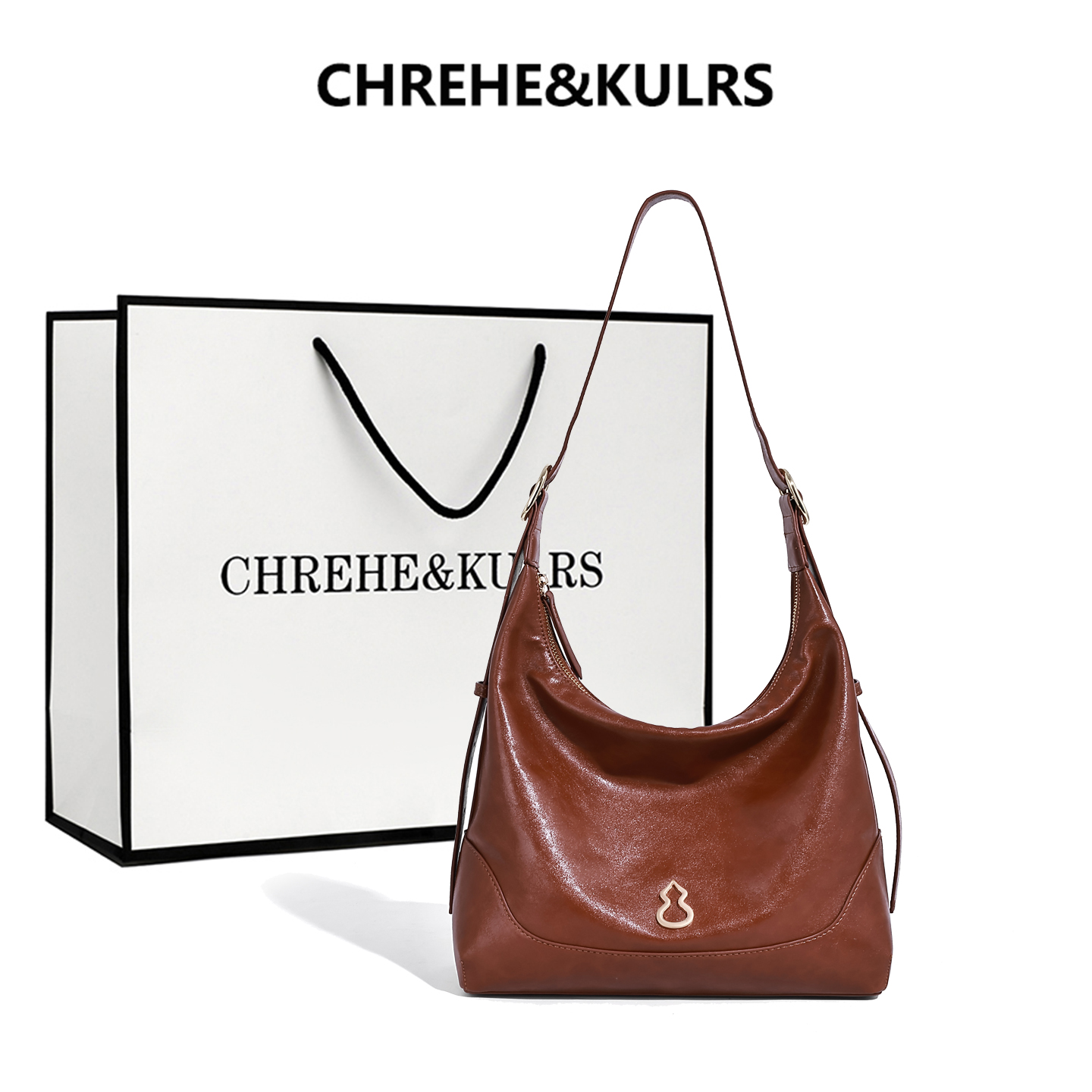 CHREHE&KULRS植鞣牛皮托特包女