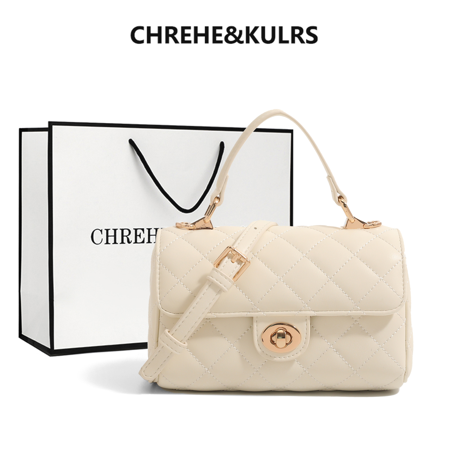 CHREHE&KULRS小香风菱格包