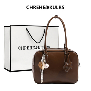 CHREHE&KULRS吐司包大號托特包女大容量手提波士頓包通勤單肩包