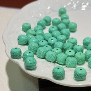 菱镁矿回纹老型珠配珠隔珠散珠文玩手串搭配配饰diy多圈单圈散珠