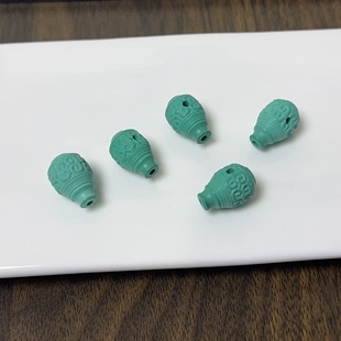 菱鎂礦松石回紋三通文玩三通配飾配件diy飾品
