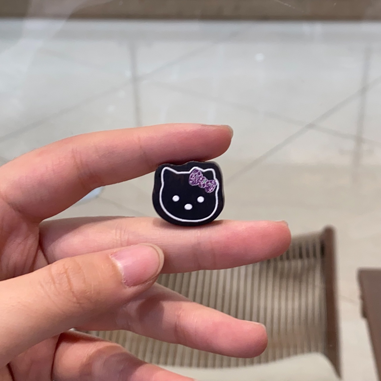 黑檀滴油kitty猫DIY手工编绳挂件小滴溜文玩配饰