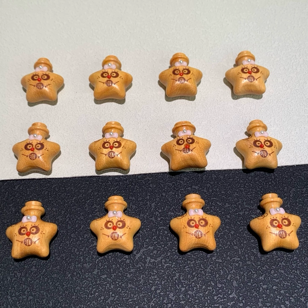 老山檀卡通漂流瓶吊坠配件手工编织手机链小提溜吊坠DIY文玩配饰