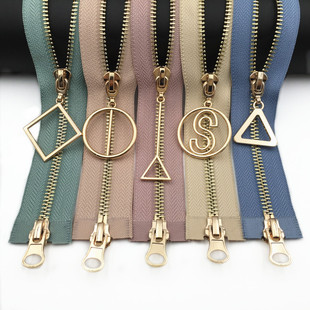 5号冬款 羽绒服圈拉锁皮衣拉链厂家销 高档真铜两头开双向外套长款