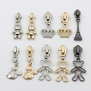 3号5号衣服通用金属拉链头卡通树脂尼龙书包拉锁头鞋 帽配件可拆卸