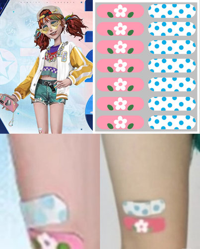 第五人格oph战队拉拉队员cos创可贴配件防水贴纸支持定制7*2厘米