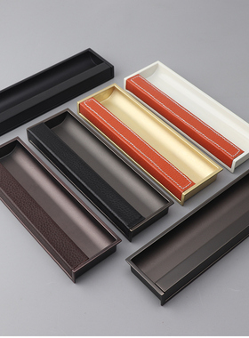 富达铭真皮嵌入式拉手橱柜衣柜移门拉手抽屉推拉门内嵌式拉手把手