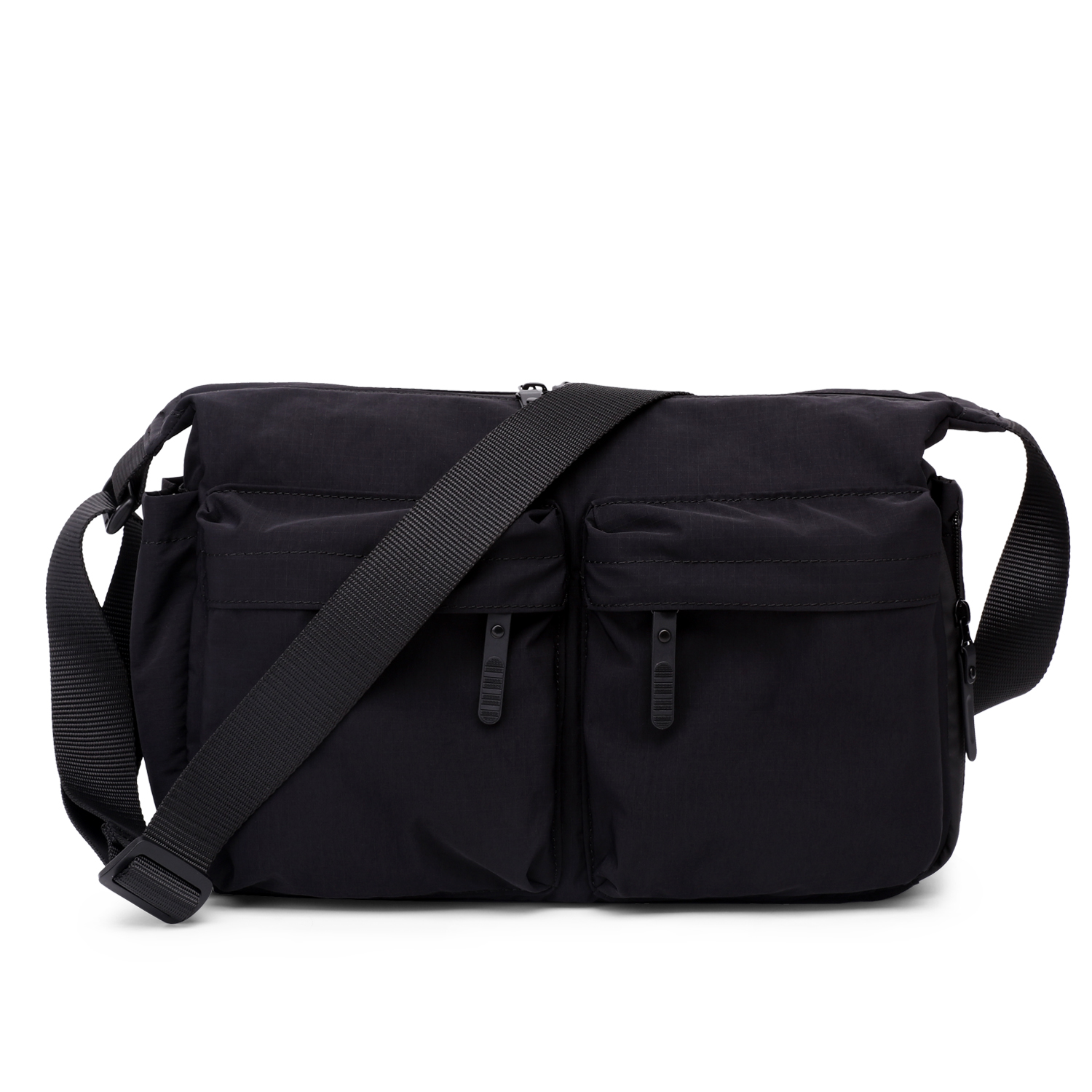 大容量斜挎包男款单肩包多功能通勤斜防泼水背包肩带可调节逛街包