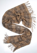 驼系 男女格子大围巾披肩 日单安第斯羊绒 骆马绒