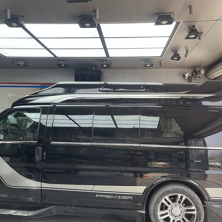 商务之星GMC车贴拉花SAVANA车身贴纸G650 G750房车贴彩条高顶贴画