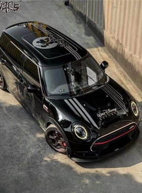 宝马mini F54 cIubman米奇卡通个性贴纸F56S F55机盖车顶装饰拉花