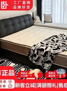 意式现代简约黑色泡芙双人床网红ins复古小户型储物床大气婚床