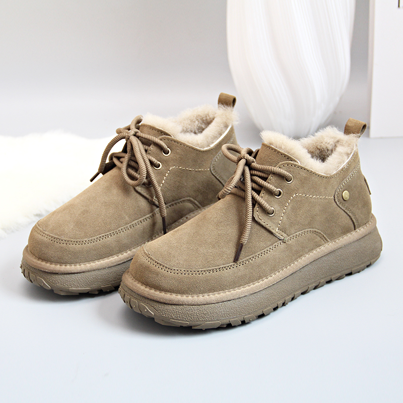 男士羊毛雪地靴新款加厚东北棉鞋