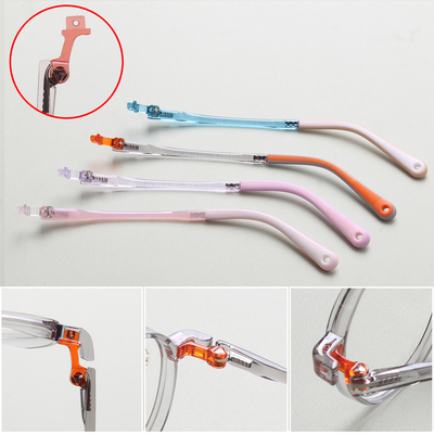 TR90眼镜腿青少年儿童眼镜脚塑料铰链断裂维修更换通常用一对防滑