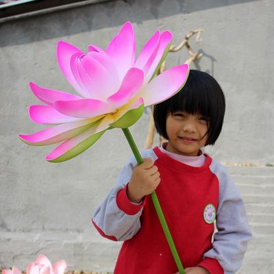 小荷叶舞蹈仿真荷叶荷花鱼戏间采莲入莲间儿童古典舞蹈表演用道具