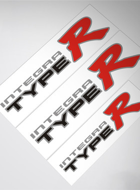 适用Honda type R decal本田DC2车门贴纸贴花改装车身integra贴纸