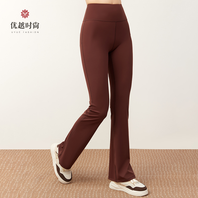 特价清仓秋冬瑜伽裤优越时尚高腰显瘦喇叭裤休闲裤跑步运动健身裤