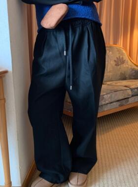 snowpark  版型很正的宽松西装羊毛呢子长裤