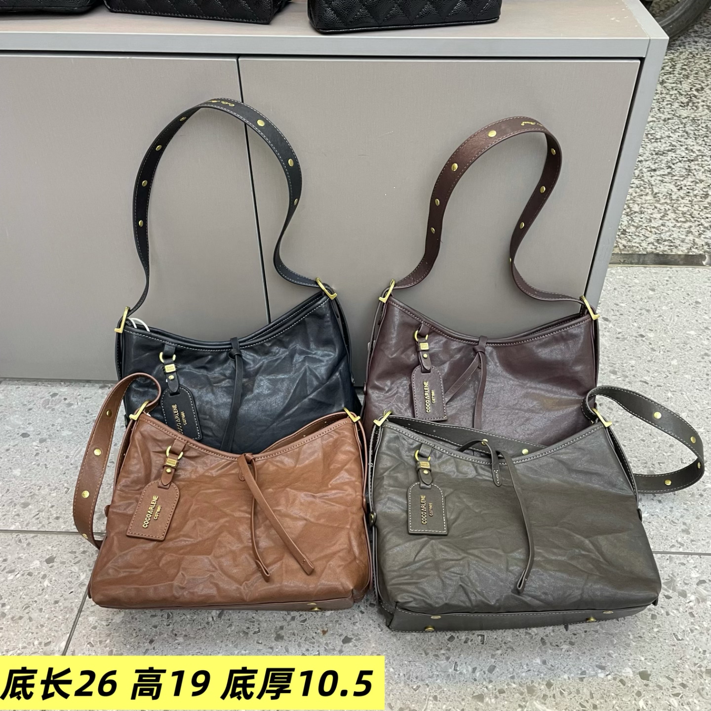 手抓纹休闲子母女包2026新款洋气欧美韩版大气潮流单肩斜挎包潮