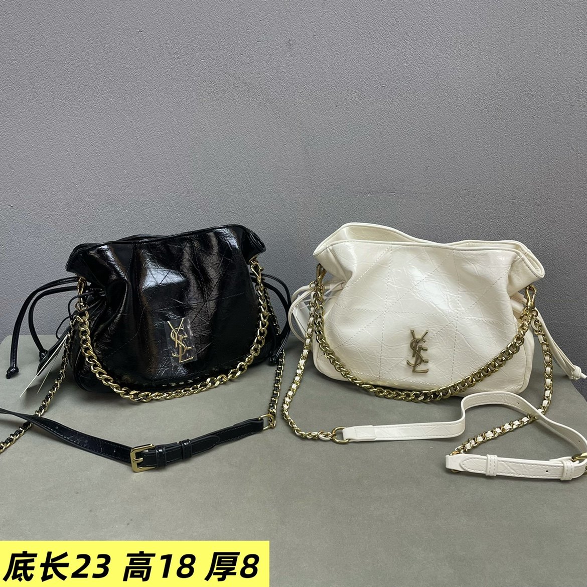 抽带链条小水桶绣线时尚女包2026新款潮流韩版休闲简约单肩斜挎包,箱包皮具/热销女包/男包,通用款女包,淘宝优惠券,粉丝福利购,淘宝优惠卷