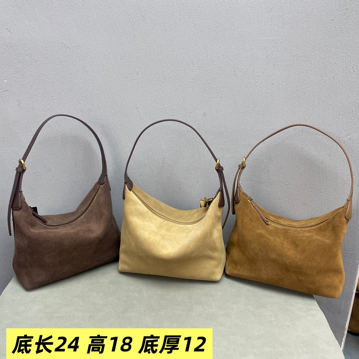 磨砂皮hobo女包2025新款时尚真皮撞色欧美气质小众韩版斜挎包潮