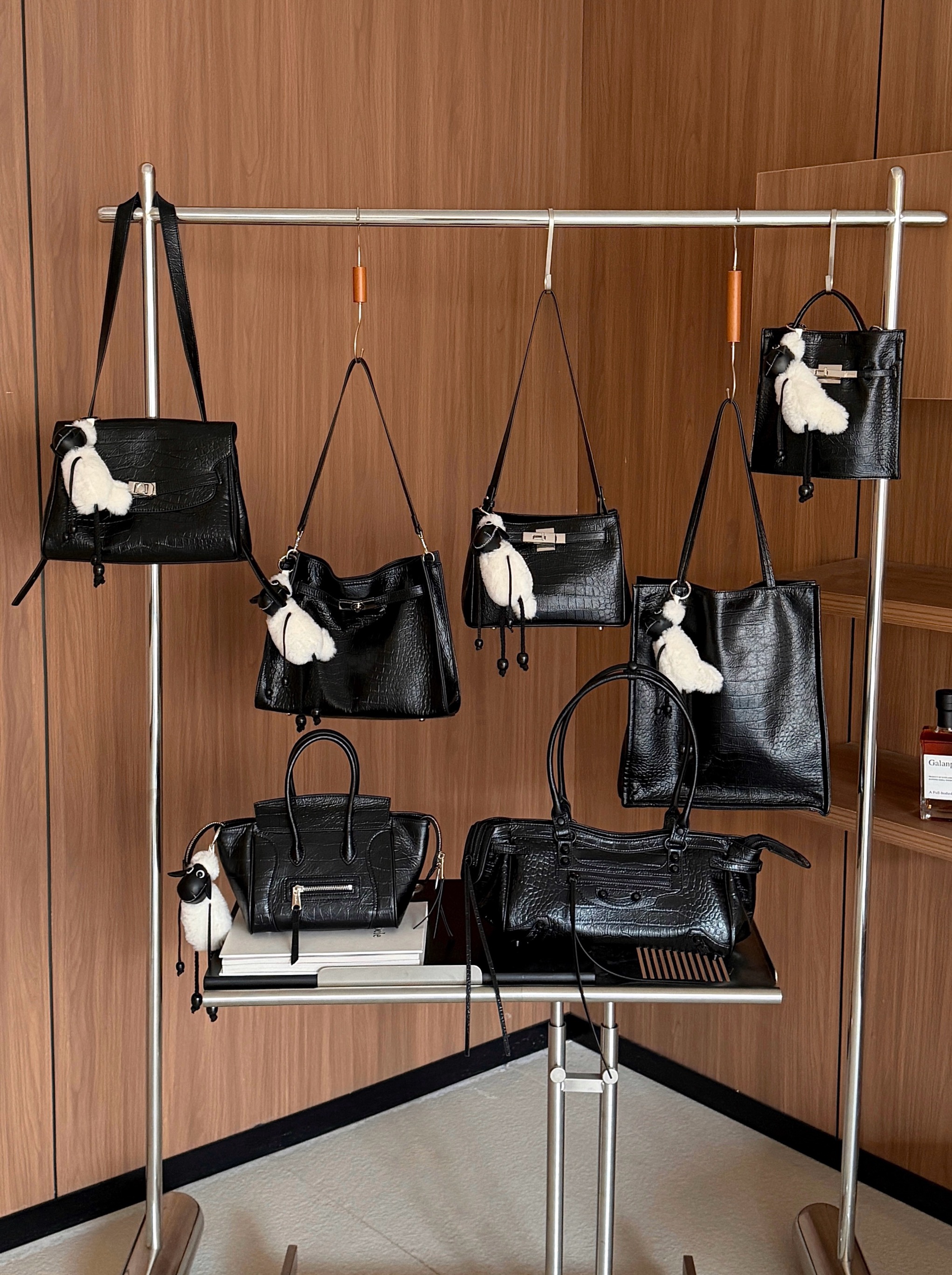 黑色鳄鱼纹休闲女包2025新款潮流2538洋气百搭轻奢软单肩斜挎包