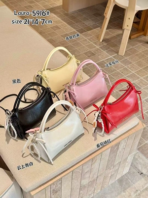 劳拉时黛手提女包2026新款油皮气质百搭轻奢5916手提软皮斜挎包