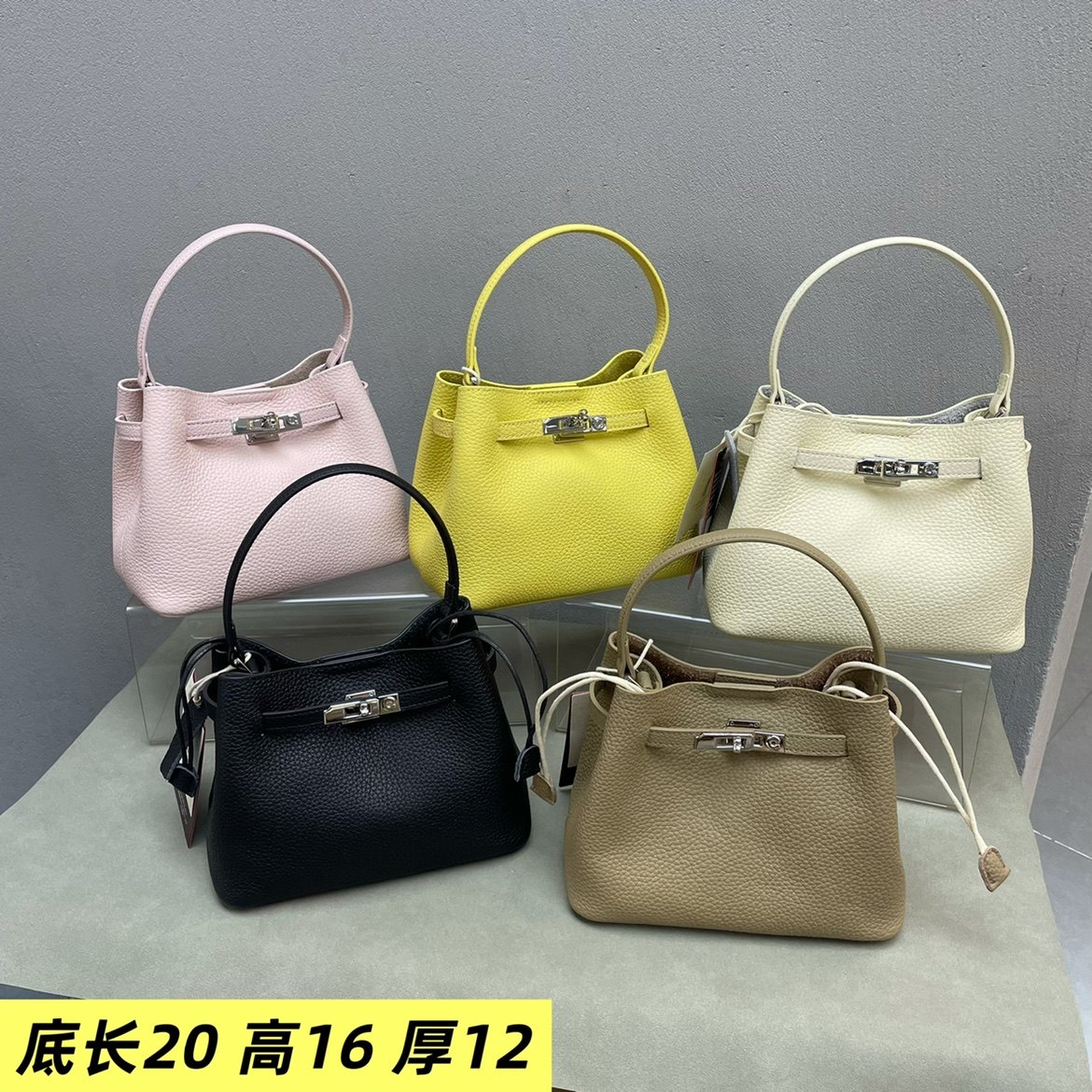 牛皮水桶包子母百搭质感女包2026新款时尚小清新欧美手提斜挎包