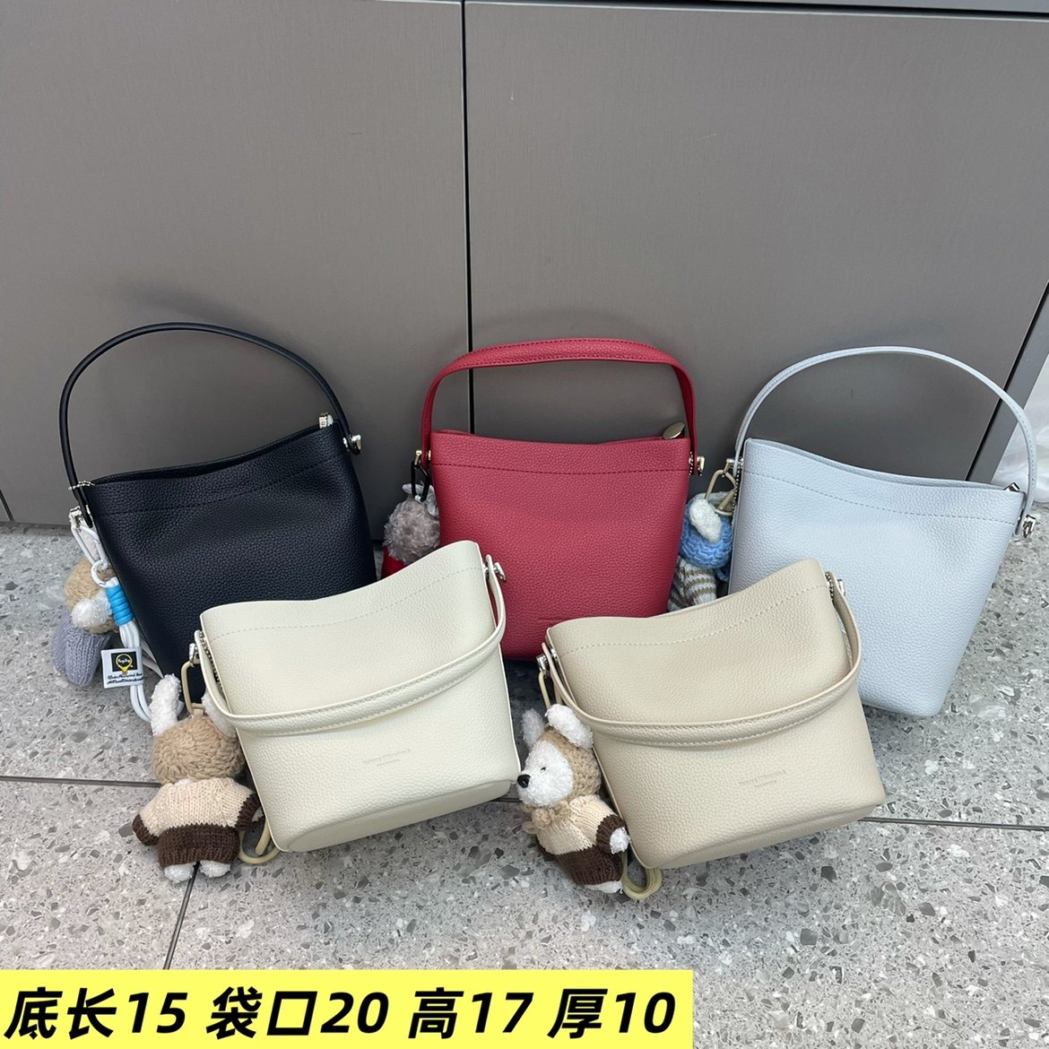 早春小清新水桶手提韩版女包2026新款时尚大气欧美潮流个性斜挎包