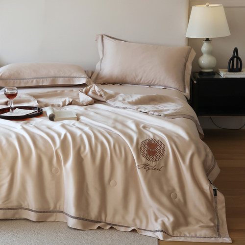 60支莱赛尔天丝桑蚕丝夏被四件套