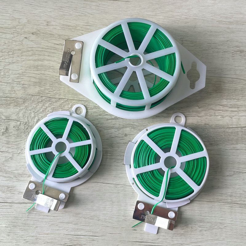 塑料铁丝金属扎带绑线扎绳扎线铁线园艺月季蔷薇家用植物固定带