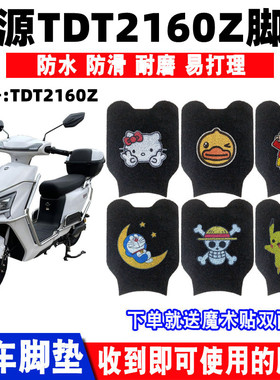 适用于绿源TDT2160Z电动车脚垫绿源牌电瓶车防水防滑丝圈脚踏板垫