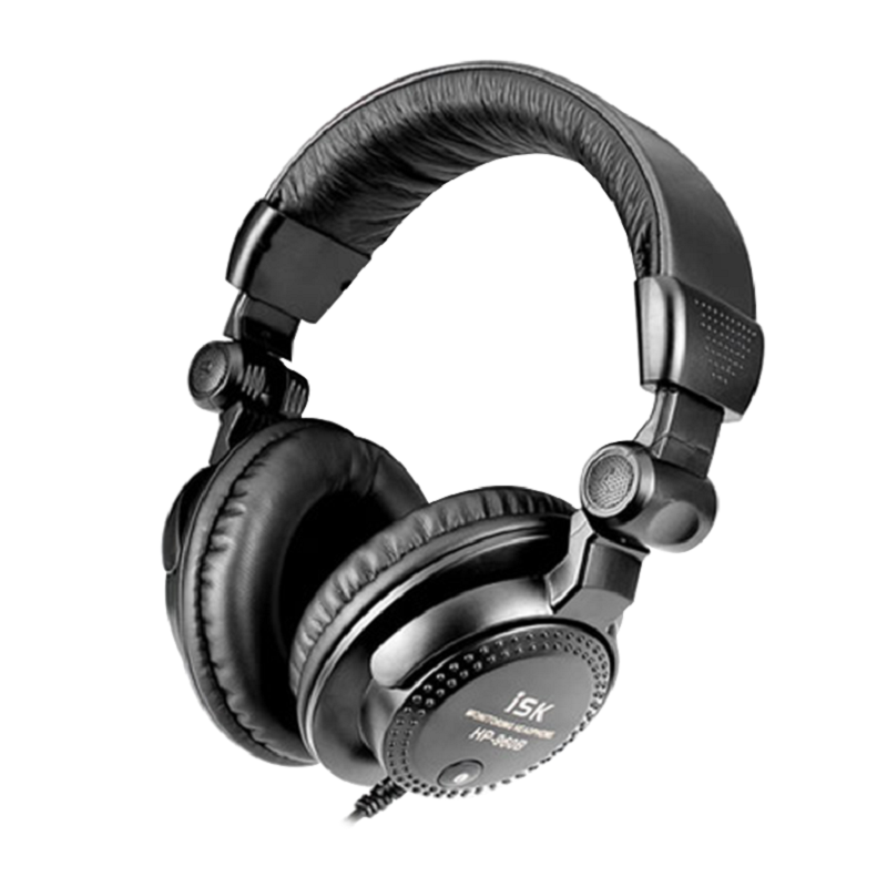 ISK HP-960B头戴式监听耳机DJ调音台录音棚直播手机K歌电子琴钢琴
