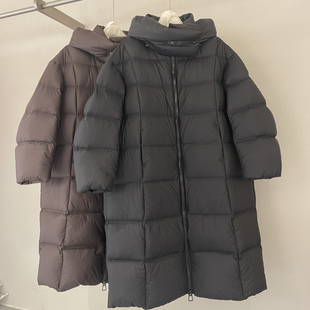 宽松长款 韩版 过膝云朵白鹅绒泡芙羽绒服 新款 82FD022E欧货2025冬装