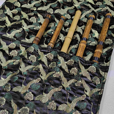 荼蘼 闲云野鹤 多只装古风箫包箫袋笛子袋尺八袋可背带定制乐器包