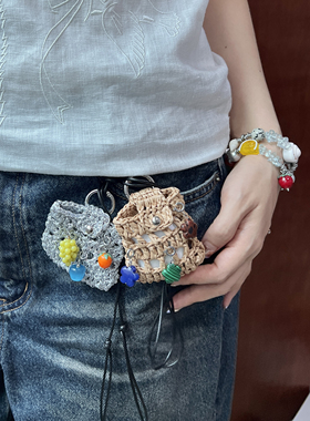 MINNA LU原创小众设计手工编织包挂件