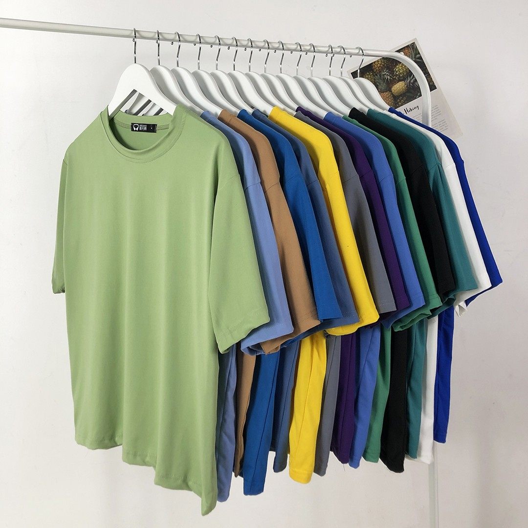 嘻哈糖果色纯色情侣短袖打底衫T恤白色男女体恤纯黑半袖衣服上衣